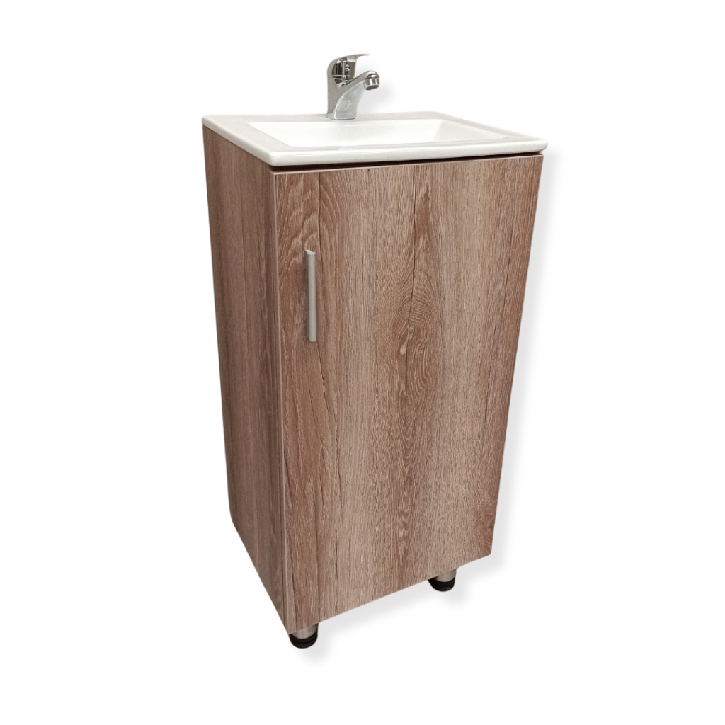 mueble para lavamanos a piso de 40 cm